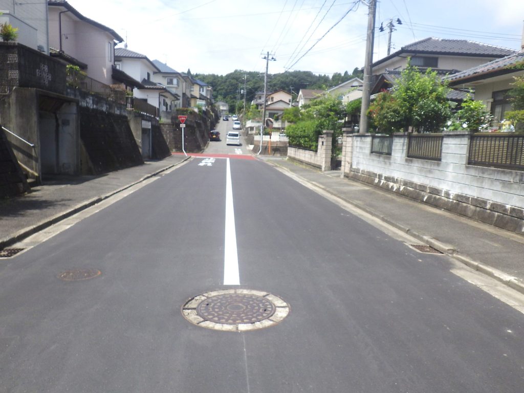 釜ノ前団地１号線道路再生工事