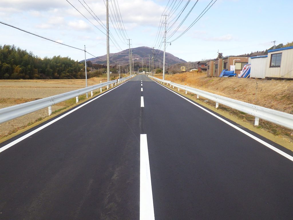 下船尾・藤原線道路再生工事